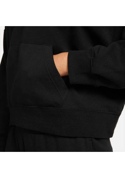 Jordan Essentials Fleece Core Hoodie Kadın Siyah Kapüşonlu Sweatshirt DN4570-010 fırsatları