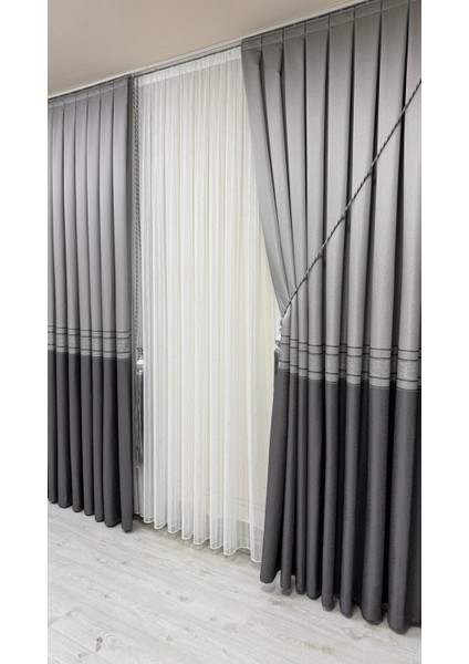 Pano Fon Perde Gri Antrasit (Tek Kanat) fiyatları