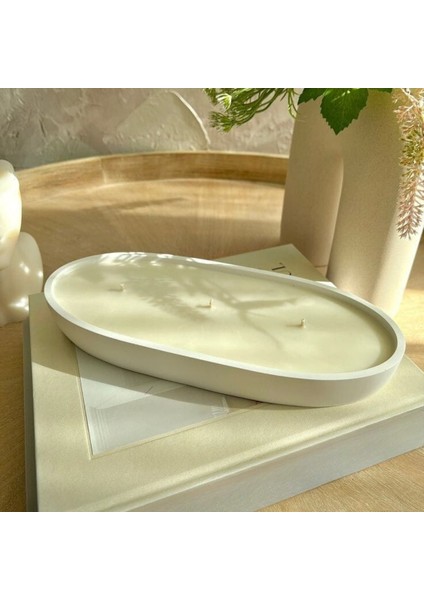 Dekoratif Calvin Kayık Sandal Soya Mum 300 gr