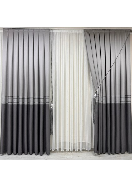 Pano Fon Perde Gri Antrasit (Tek Kanat) fırsatları