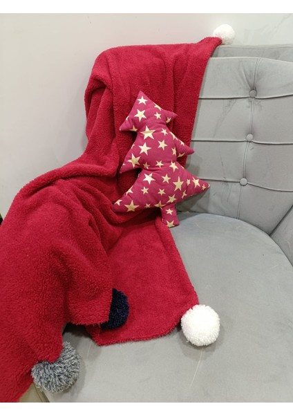 Yılbaşı, Christmas, Kış, Winter Serisi Çam Ağacı Yastık Içi Dolu