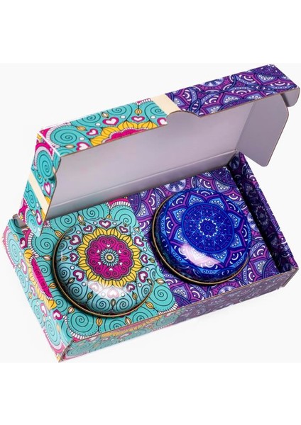 Hoopp Candle Mum Seti Mandala Desenli Okyanus - Lavanta Kokulu fiyatları