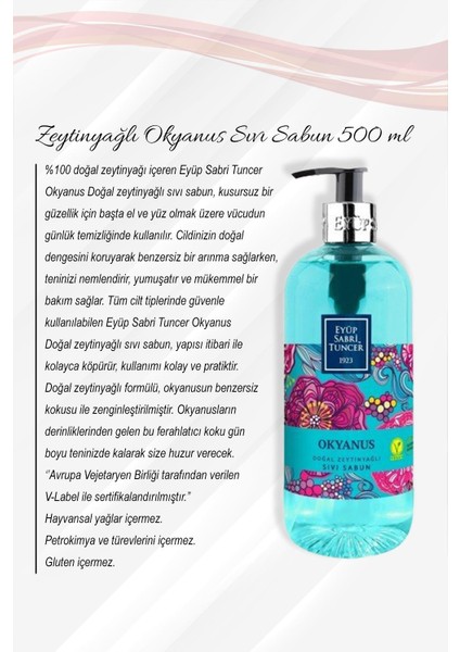 Zeytinyağlı Okyanus Sıvı Sabun 500 ml 5 Al 4 Öde ve Rosie Pamuk