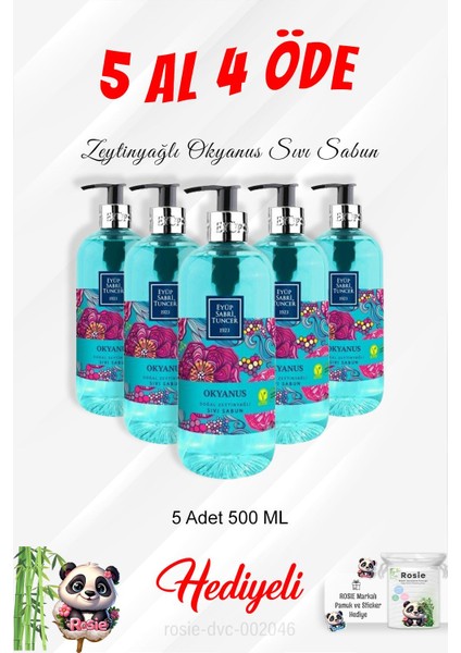 Zeytinyağlı Okyanus Sıvı Sabun 500 ml 5 Al 4 Öde ve Rosie Pamuk fiyatları