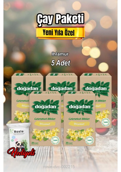 Ihlamur Çayı 20'li x 5 ve Rosıe Pamuk