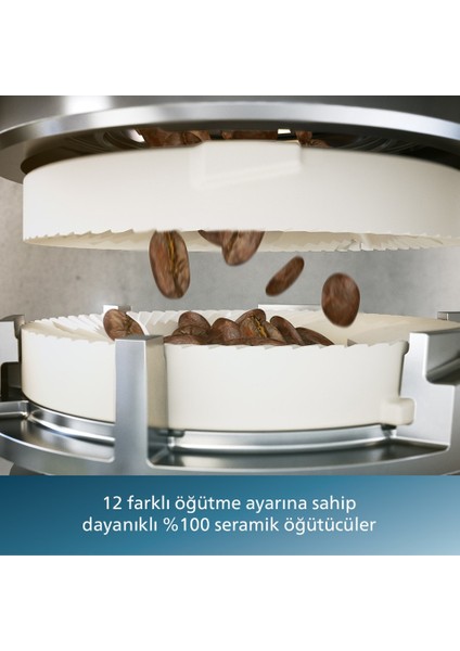 Lattego Seri Tam Otomatik Kahve ve Espresso Makinesi, 20 Farklı Sıcak & Soğuk Kahve, Dokunmatik Ekran, Aquaclean Filtre, Şık Tasarım | Onerous Mutfak Tartısı
