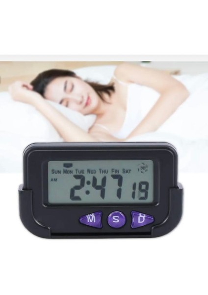 Mini Dijital Saat Tarih Kronometre Göstergesi