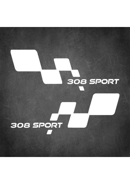 308 Sport Sticker - Peugeot 308 Sticker - Peugeot Sticker - Kapı Altı Sticker - Oto Sticker - Araba Sticker