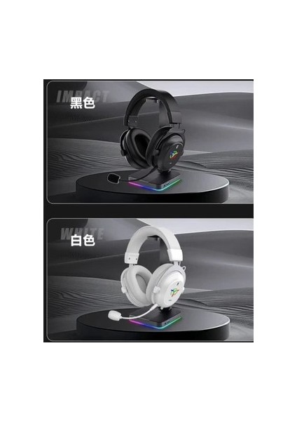 G4000 Mikrofonlu 7.1 Rgb Oyuncu Gaming Kulaklık Siyah-Beyaz