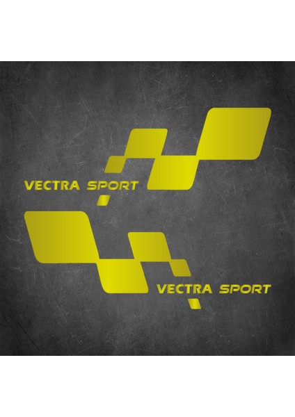 (2 Adet) Vectra Sport Sticker - Vectra Sticker - Opel Sticker - Kapı Altı Sticker - Oto Sticker - Araba Sticker