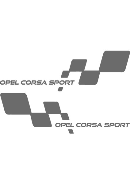 Opel Corsa Sport Sticker - Corsa Sticker - Opel Sticker - Kapı Altı Sticker - Oto Sticker - Araba Sticker