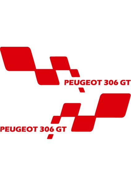 Peugeot 306 Gt Sticker - Peugeot 306 Sticker - Peugeot Sticker - Kapı Altı Sticker - Oto Sticker - Araba Sticker