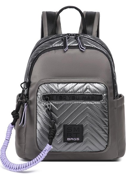 Parlak Kumaş Küçük Boy Askılı Kadın Sırt Çantası 3252