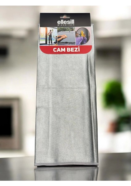 Germany Mikrofiber Cam Bezi 40X40 Gri - Crystalclear