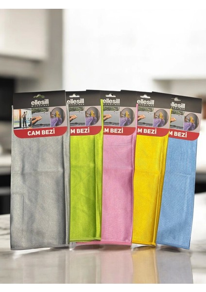 Germany Mikrofiber Cam Bezi 40X40 Gri - Crystalclear
