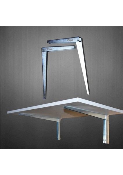 Katlanır Duvara Monte Aç Kapa Masa Ayağı L Masa konsolu 30 cm modelleri
