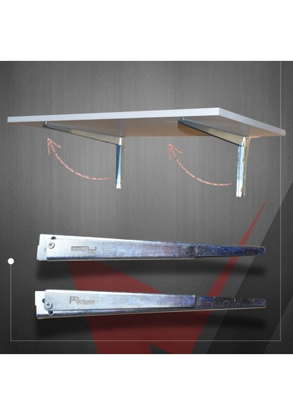 Katlanır Duvara Monte Aç Kapa Masa Ayağı L Masa konsolu 30 cm indirimleri