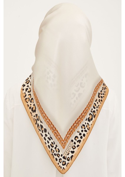 Dj Saf Ipek Eşarp 8912D (S) (Nostalji Sura) Krem - 8912-03 fiyatları