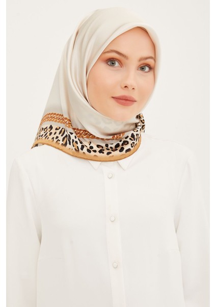 Dj Saf Ipek Eşarp 8912D (S) (Nostalji Sura) Krem - 8912-03 fırsatları