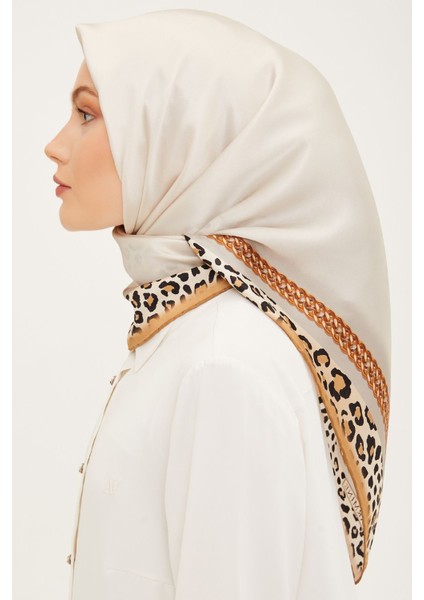 Dj Saf Ipek Eşarp 8912D (S) (Nostalji Sura) Krem - 8912-03 indirimleri