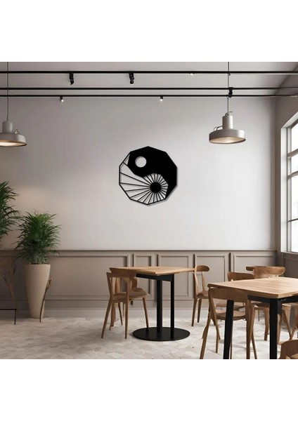 Modern Metal Duvar Sanatı Ying Yang Metal Duvar Tablosu Mandala