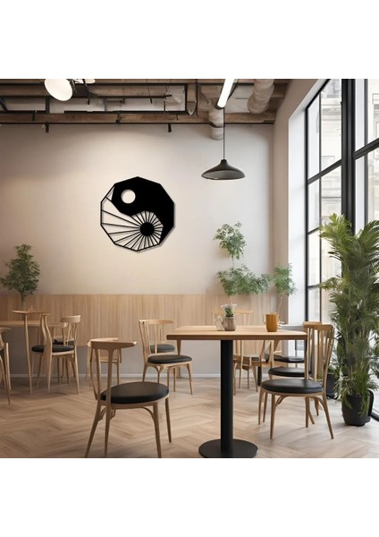 Modern Metal Duvar Sanatı Ying Yang Metal Duvar Tablosu Mandala