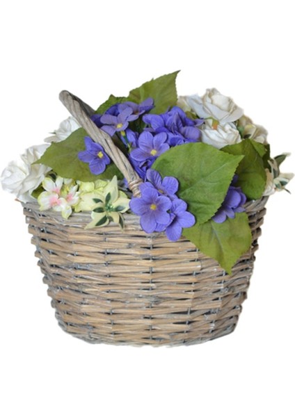 Hasır Sepetli Çiçek