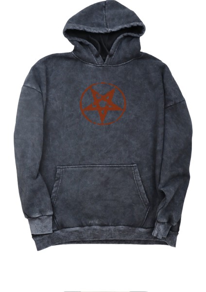 Unisex Slayer Rock Band Sırt Baskılı Kapüşonlu Yıkamalı Sweatshirt, Oversize Baskılı Retro Hoodie fiyatları