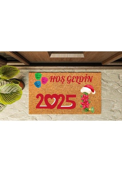 Kapı Önü Paspası Yeni Yıl 2025 Özel Tasarım Koko Model 111