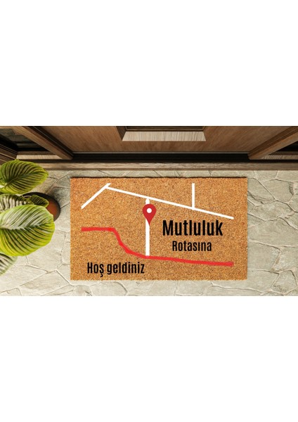 Kapı Önü Paspası Özel Tasarım Koko Model Rota PK-1581 indirimleri