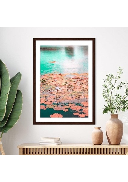 Göl Üstünde Nilüferler 1 Çerçeve ve Poster - B1240 fırsatları