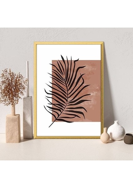 Çizgisel Yapraklar 4 Çerçeve ve Poster - C1235 modelleri