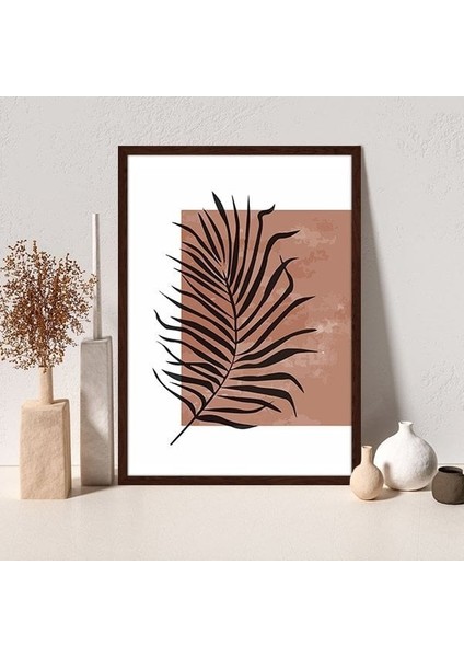 Çizgisel Yapraklar 4 Çerçeve ve Poster - C1235 fırsatları