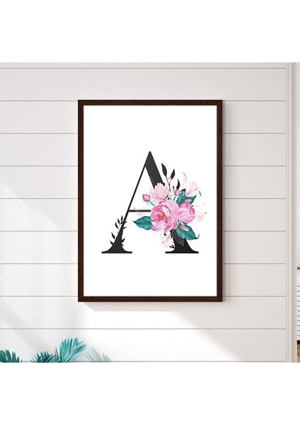 Kişiye Özel Harf 1 Çerçeve ve Poster - HRF1002