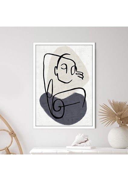 Çizgisel Yüz 3 Çerçeve ve Poster - C1206 fiyatları