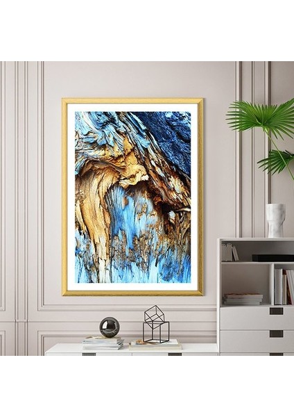 Gold & Mavi Doku 2 Çerçeve ve Poster - G1022