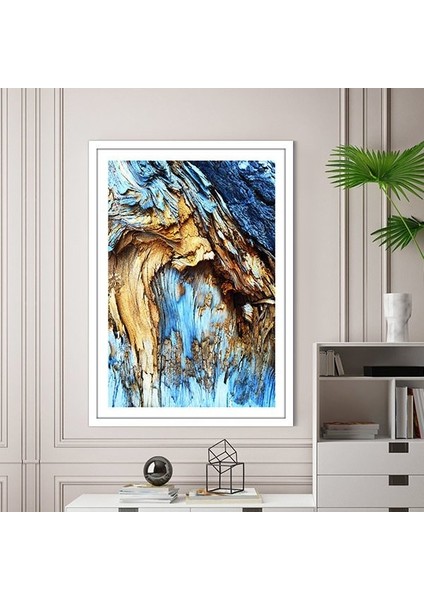 Gold & Mavi Doku 2 Çerçeve ve Poster - G1022 fiyatları