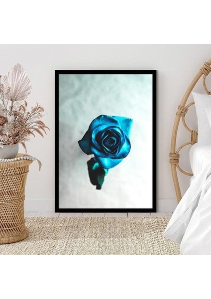 Mavi Gül 1 Çerçeve ve Poster - B1128