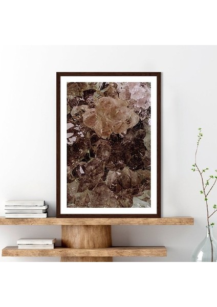 Kahverengi Kristal Doku 1 Çerçeve ve Poster - DK1017