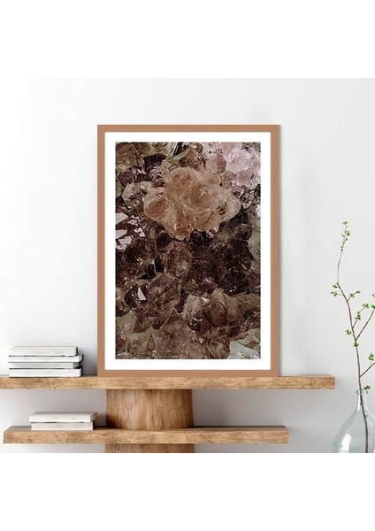 Kahverengi Kristal Doku 1 Çerçeve ve Poster - DK1017