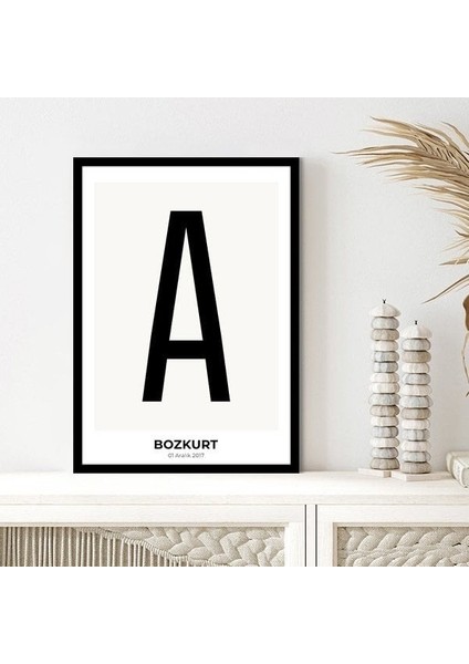 Kişiye Özel Harf 8 Çerçeve ve Poster - HRF1009 modelleri