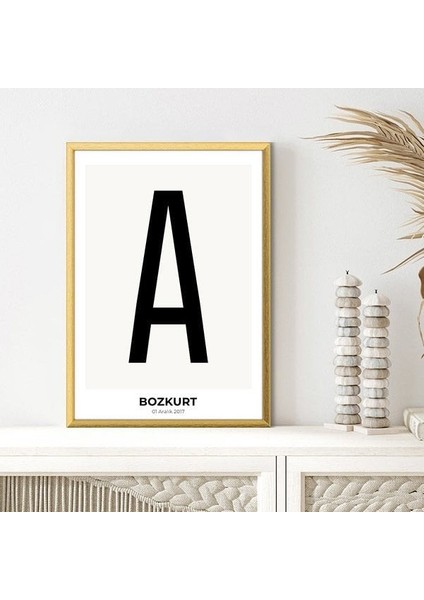 Kişiye Özel Harf 8 Çerçeve ve Poster - HRF1009 fırsatları