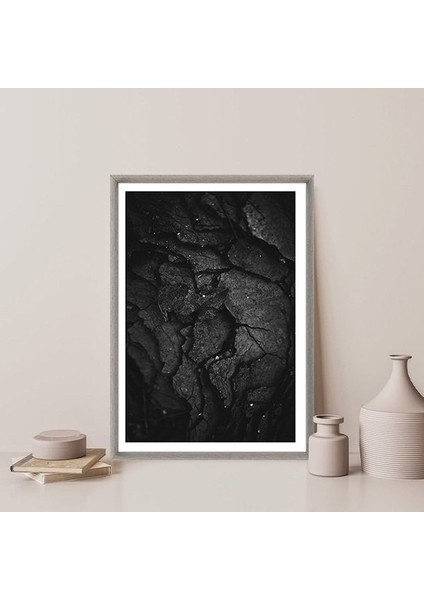 Kömür Dokusu 1 Çerçeve ve Poster - DK1013 modelleri