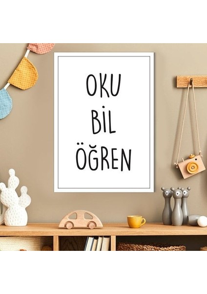 Oku - Bil - Öğren 1 Çerçeve ve Poster - HA1047 fiyatları