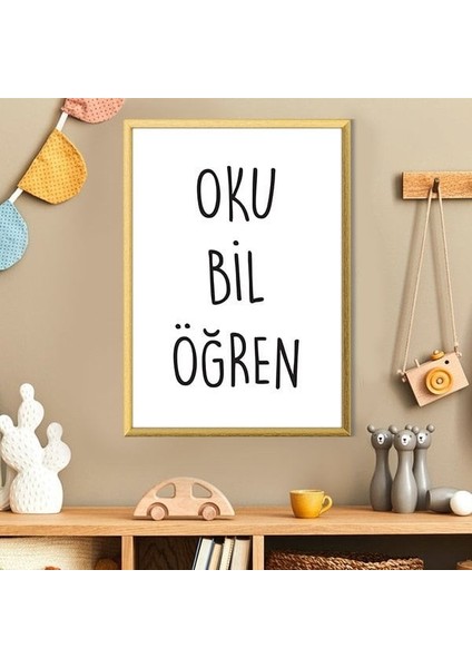 Oku - Bil - Öğren 1 Çerçeve ve Poster - HA1047 modelleri