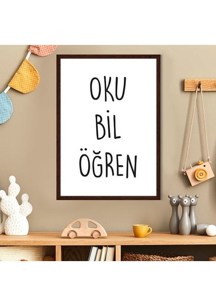 Oku - Bil - Öğren 1 Çerçeve ve Poster - HA1047 fırsatları