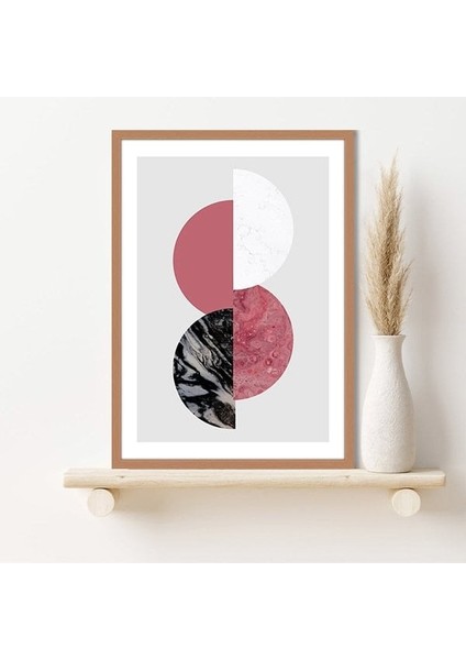 Mermer Desenli Daireler 1 Çerçeve ve Poster - C1221 modelleri