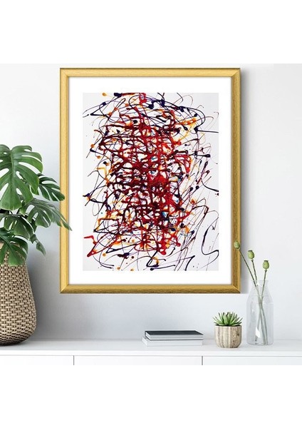 Bordo Yağlı Boya 2 Çerçeve ve Poster - SO1035 modelleri