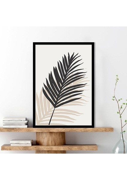 Füme & Bej Yapraklar 1 Çerçeve ve Poster - C1086 fiyatları