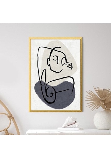 Çizgisel Yüz 3 Çerçeve ve Poster - C1206 modelleri